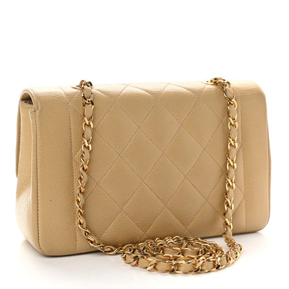 Chanel Caviar Quilted Small Single Flap Beige 2 of 9