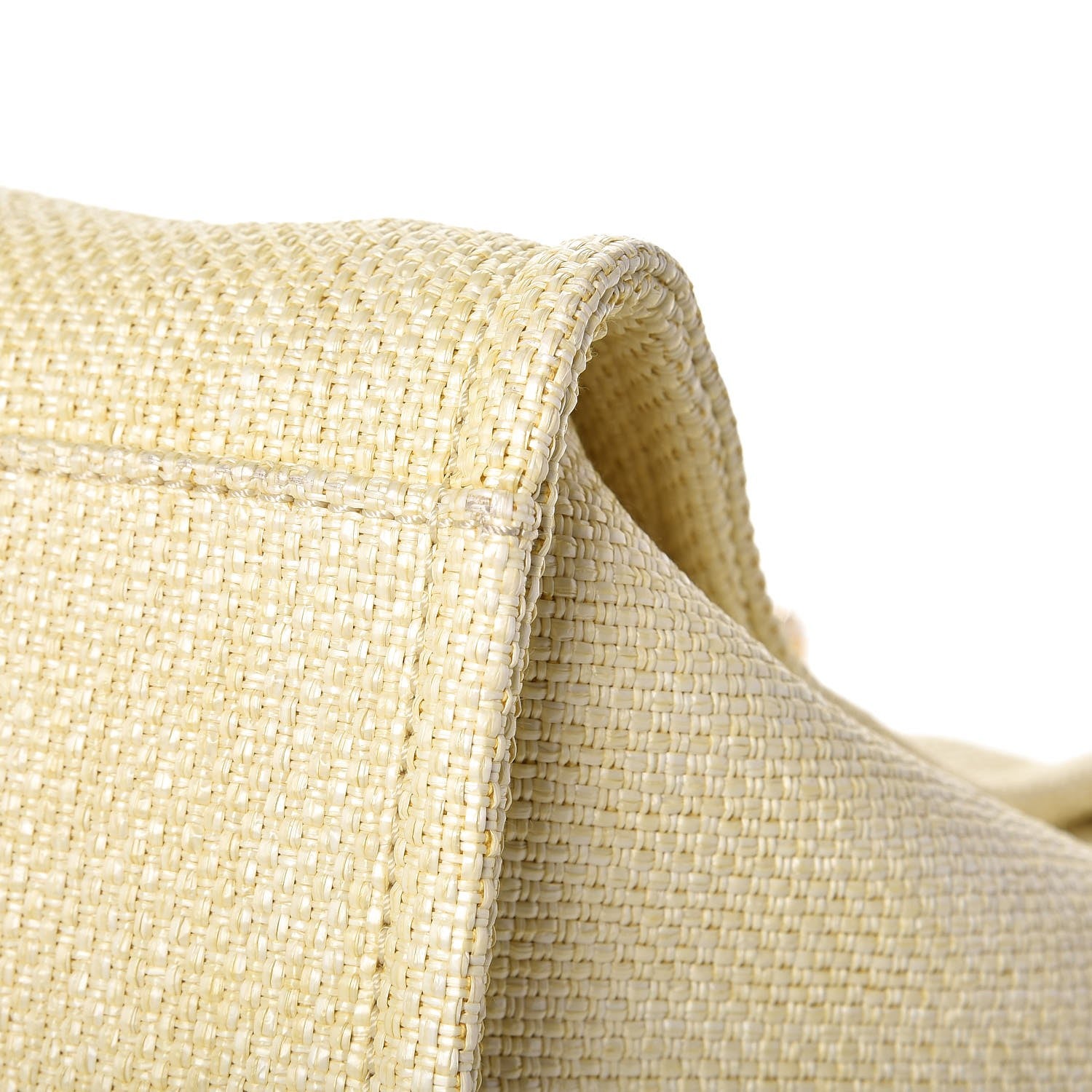 Chanel Woven Straw Raffia Large Deauville Tote Yellow 9 of 10
