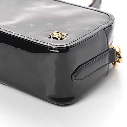 Fendi Vitello Vernice Mou Karligraphy Embossed Camera Case Black 8 of 8