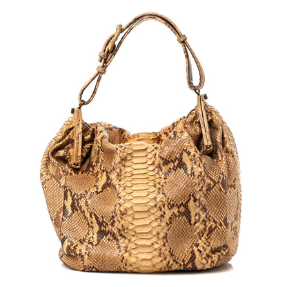 Bottega Veneta Waxed Snakeskin Duette Shoulder Bag 1 of 11