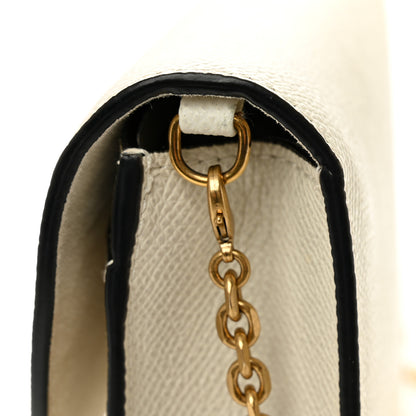Christian Dior Grained Calfskin Saddle Chain Pouch Off White 11 of 11