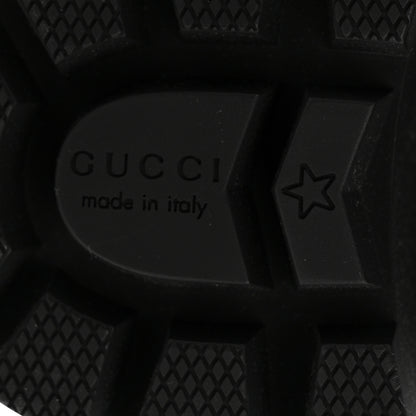 Gucci Calfskin Sylvie Web Womens Lace Up Combat Boots 35.5 Black 7 of 10