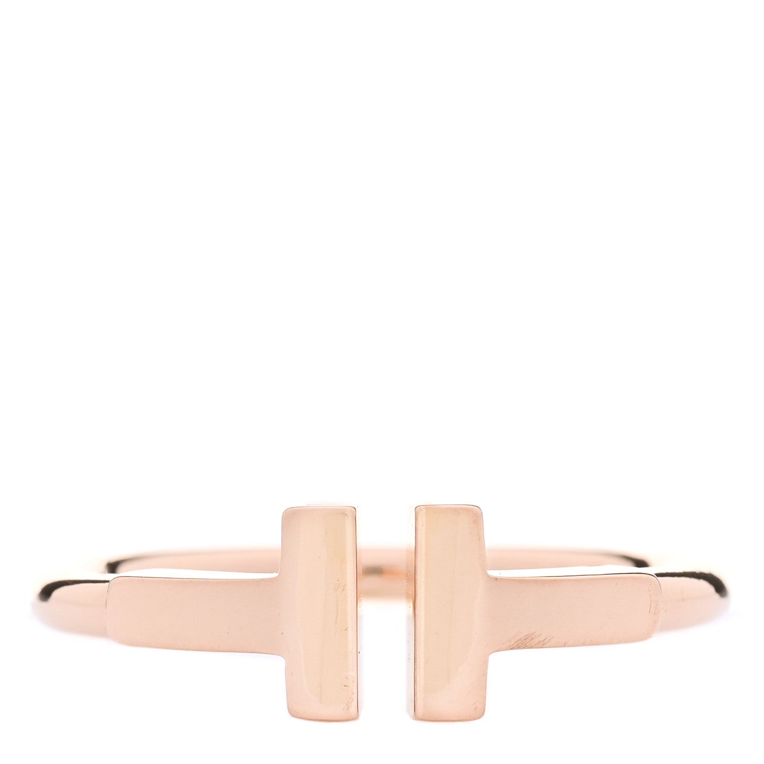 Tiffany 18K Rose Gold T Wire Ring 49 5 1 of 4