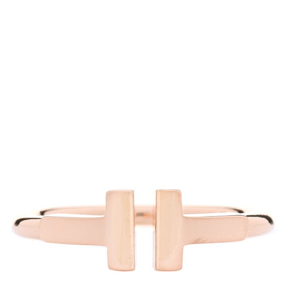 Tiffany 18K Rose Gold T Wire Ring 49 5 1 of 4