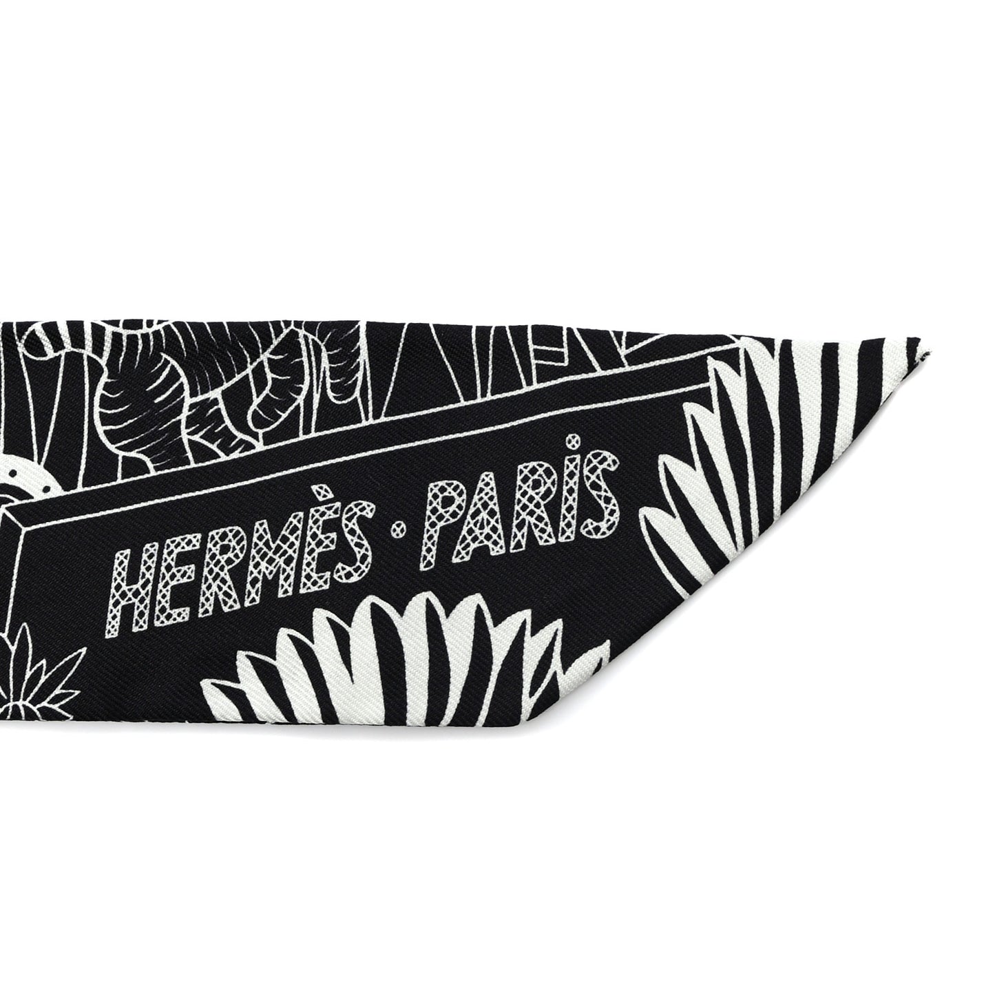 Silk Animapolis Twilly Black White