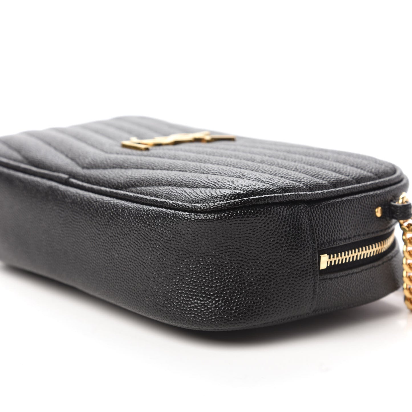 Grain De Poudre Matelasse Monogram Mini Lou Camera Bag Black