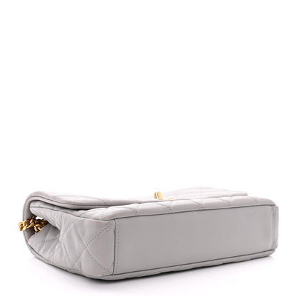 Chanel Lambskin Resin Quilted Flap Grey 4 of 11