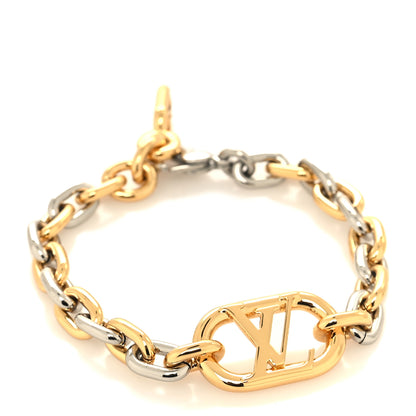 Louis Vuitton Everyday Chain LV Bracelet M Gold Silver 1 of 5