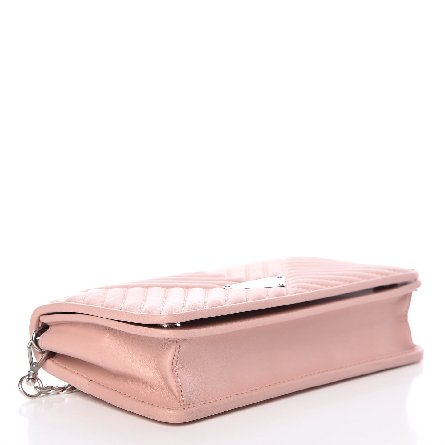 Nappa Mini Impunture Bandoliera Chain Crossbody Bag Orchidea