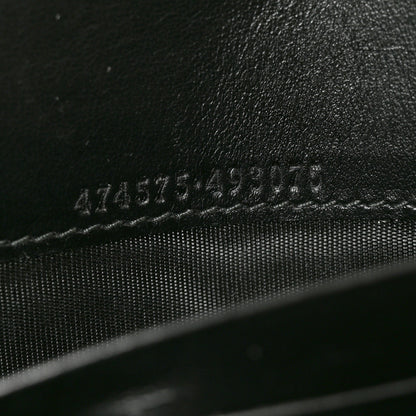 Gucci Calfskin Matelasse GG Marmont Chain Wallet Black 7 of 10
