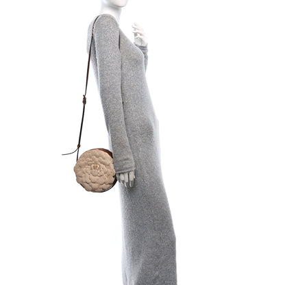 Valentino Garavani Canvas Calfskin Atelier 03 Rose Edition Round Crossbody Bag Natural 2 of 10