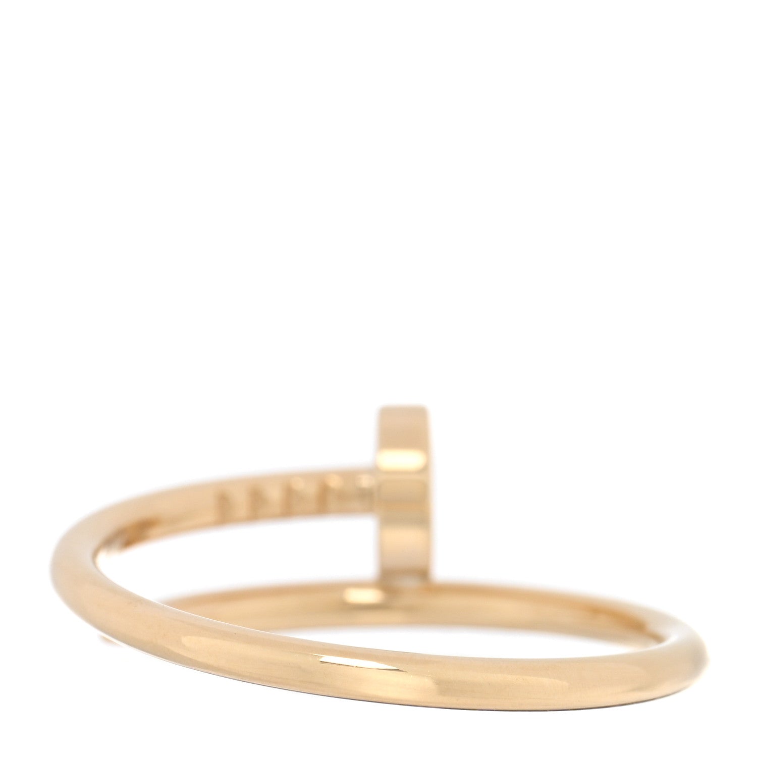 Cartier 18K Yellow Gold Small Juste Un Clou Ring 56 7.5 3 of 5
