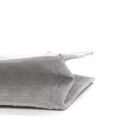 Christian Dior Canvas Embroidered Cannage Medium Book Tote Stone 10 of 10