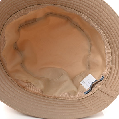 Prada Re-Nylon Metal Triangle Logo Womens Bucket Hat L Cammeo 7 of 11