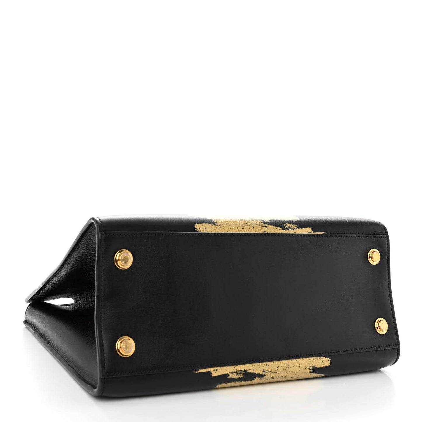 Calfskin Golden Light City Steamer MM Black