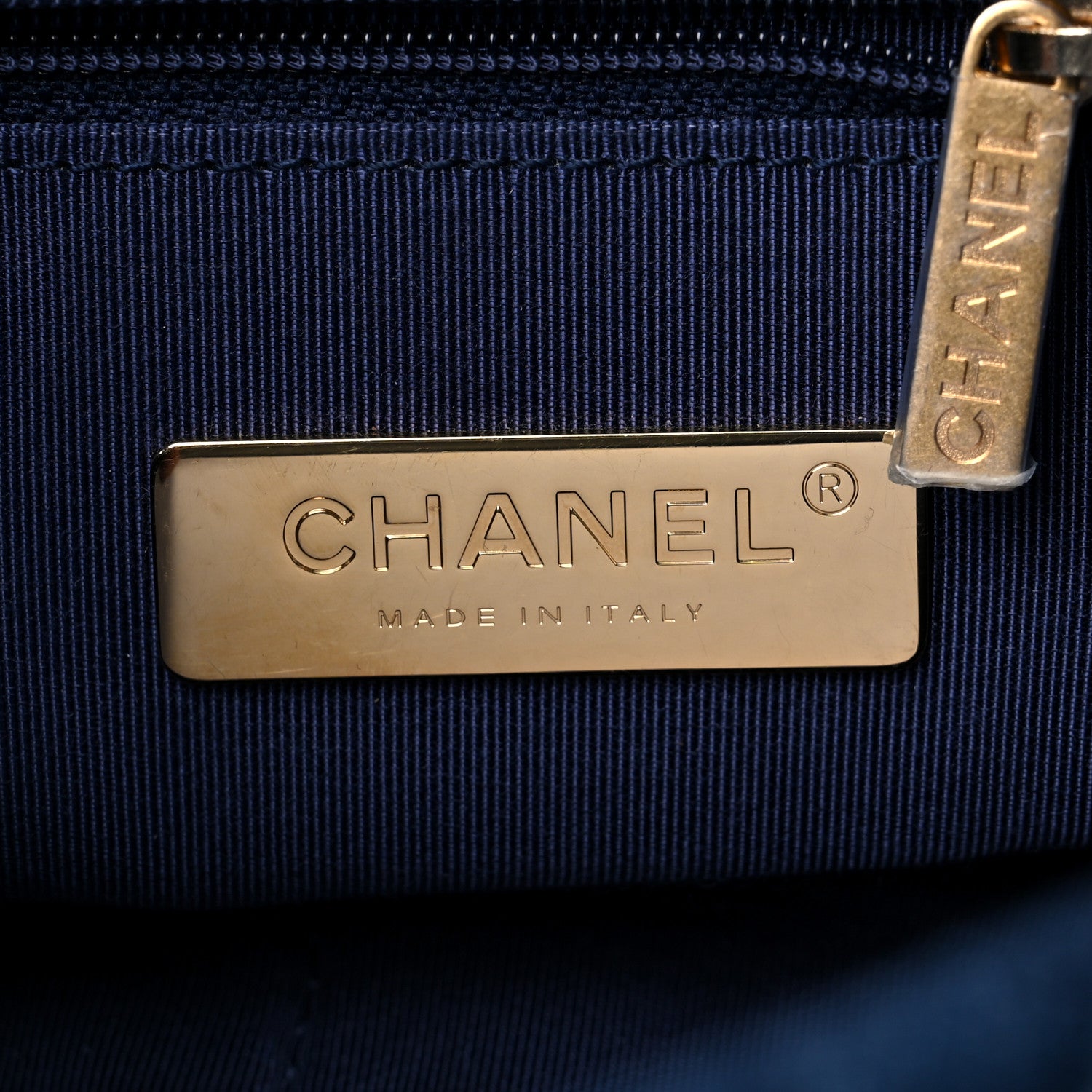 Chanel Denim Quilted Large Chanel 19 Flap Blue 6 of 9