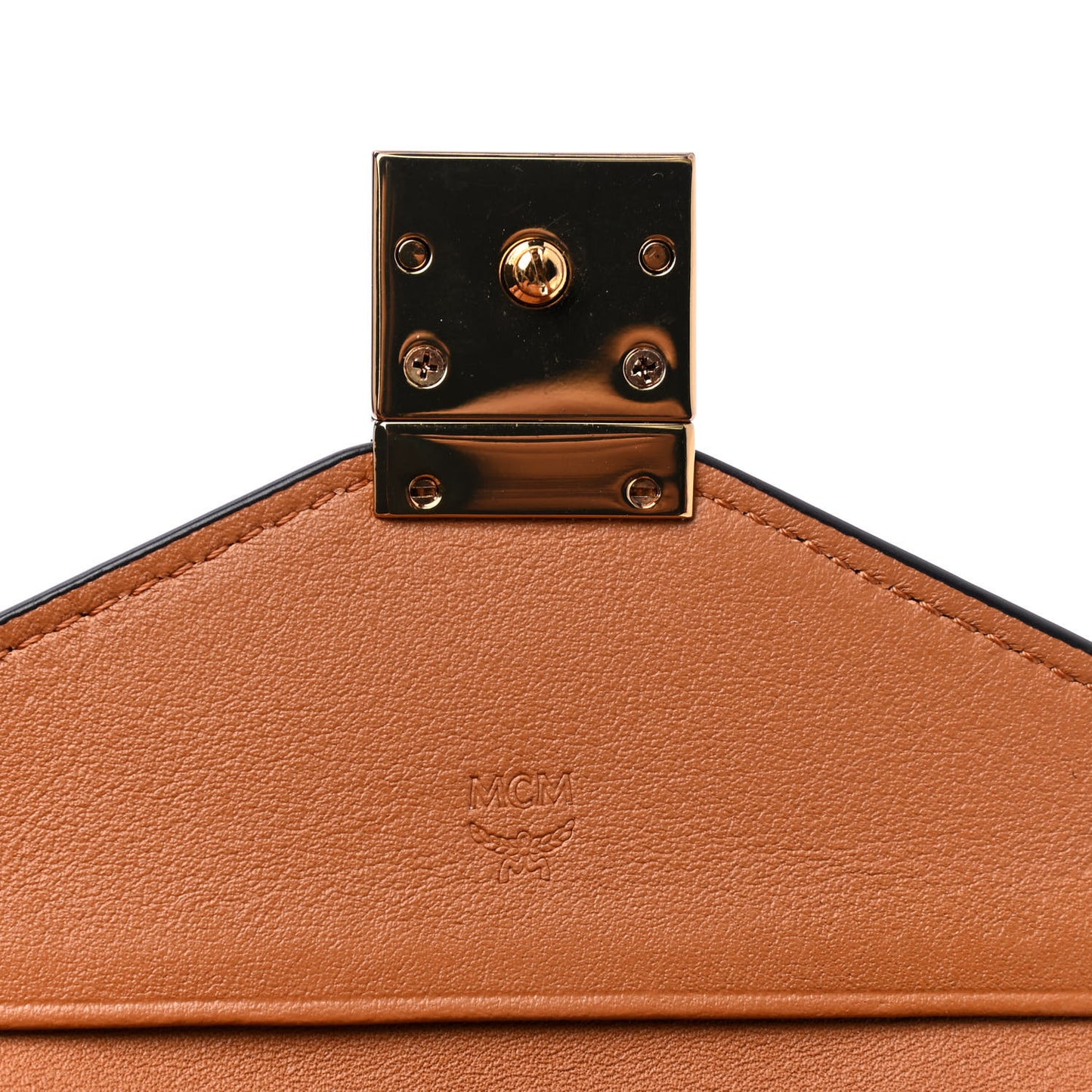 Visetos Patricia Love Patch Compact Wallet Cognac
