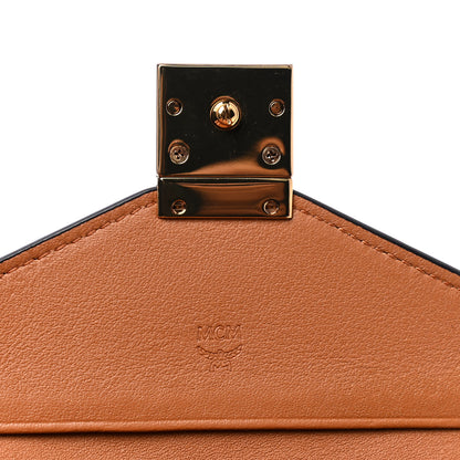 MCM Visetos Patricia Love Patch Compact Wallet Cognac 4 of 5
