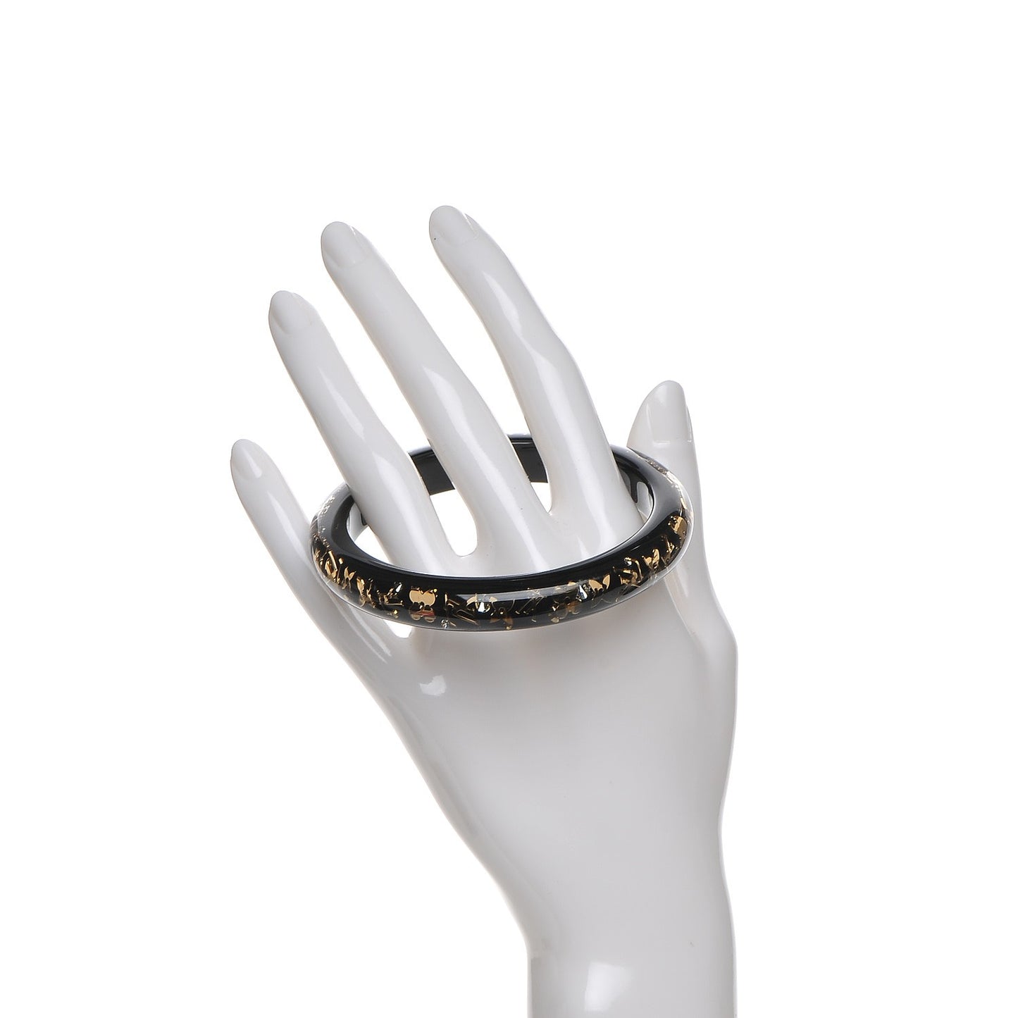 Resin Swarovski Medium Inclusion Bracelet PM Black