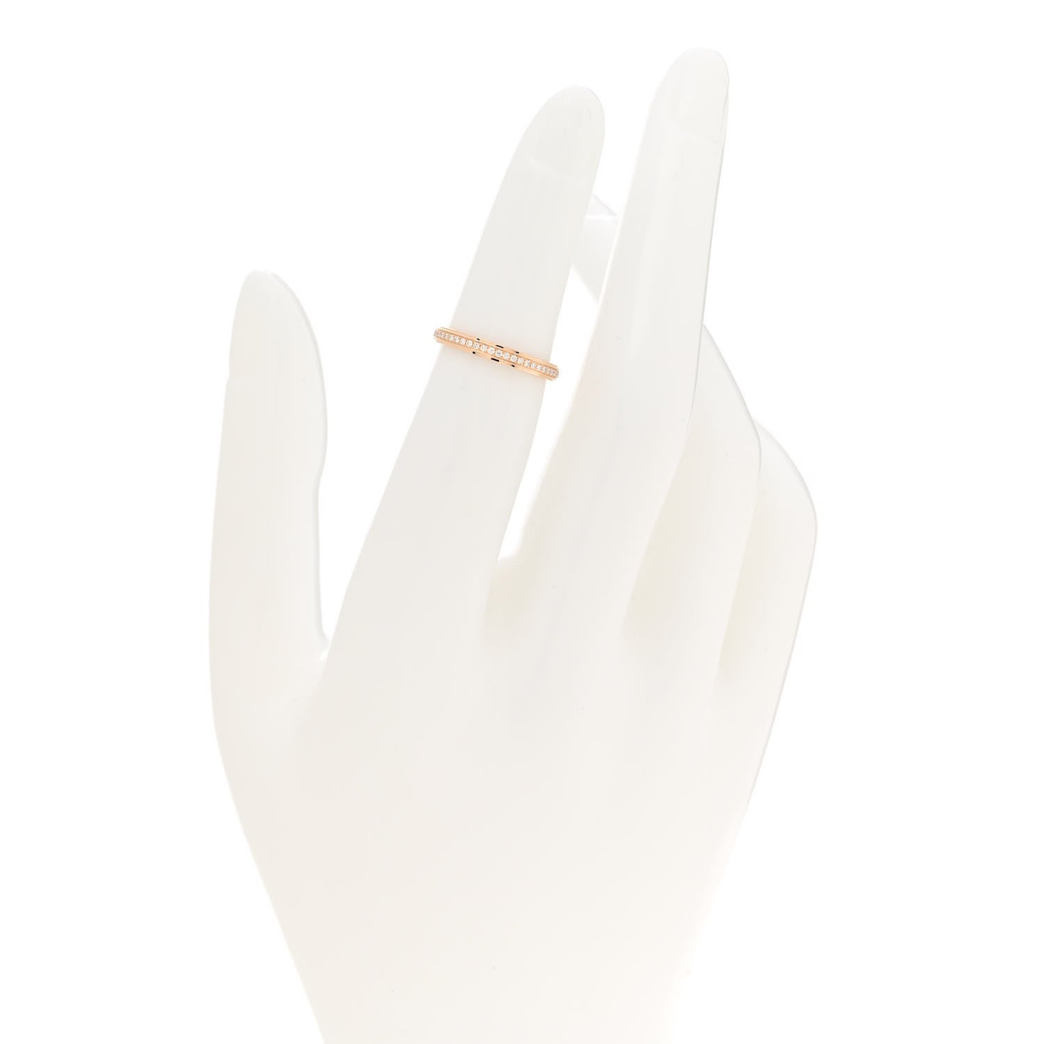 Cartier 18K Pink Gold Diamond 2.3mm D'Amour Wedding Band Ring 47 4 2 of 5