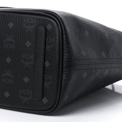 MCM Visetos Medium Reversible Shopper Tote Black 13 of 14