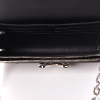 Louis Vuitton Transformed Damier Ebene Time Trunk Twist Chain Wallet 7 of 11