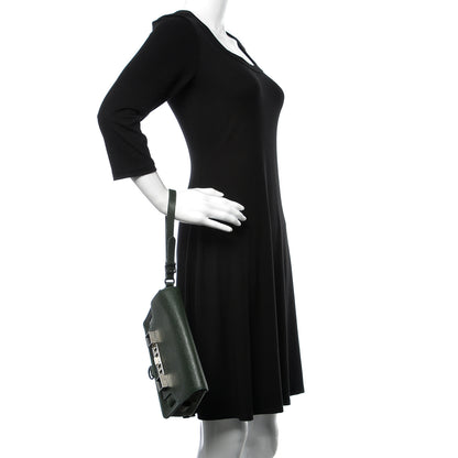 Proenza Schouler New Linosa PS11 Wristlet Clutch Verde Bottiglia 2 of 10