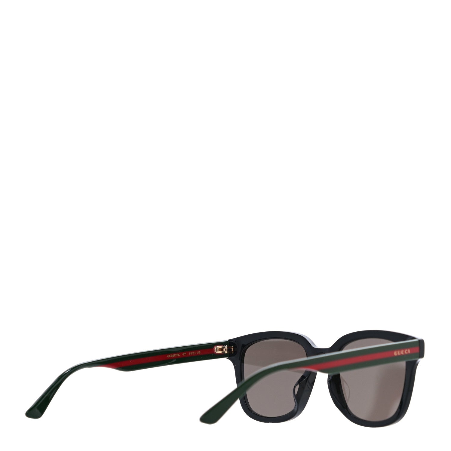 Gucci Square Eye GG Web Sunglasses GG0417SK Black 3 of 7