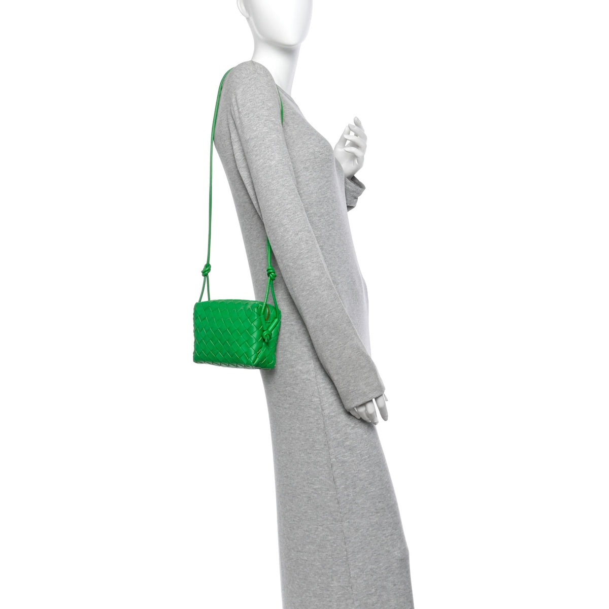 Bottega Veneta Nappa Intrecciato Mini Loop Camera Bag Parakeet 2 of 11