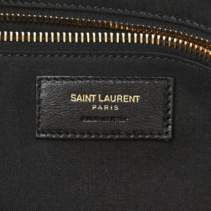 Saint Laurent Linen Calfskin Rive Gauche North South Tote Natural 6 of 10
