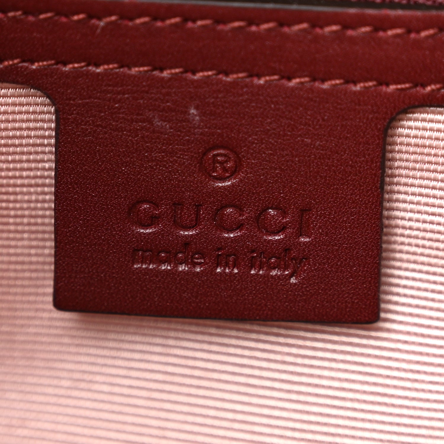 Gucci Suede Medium Arli Flap Shoulder Bag Vintage Bordeaux 6 of 10