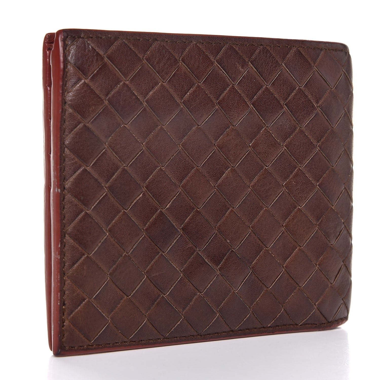 Bottega Veneta Nappa Intrecciato Bi-Fold Wallet Espresso 3 of 9