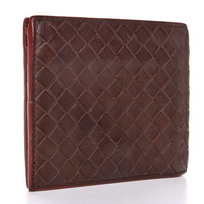 Bottega Veneta Nappa Intrecciato Bi-Fold Wallet Espresso 3 of 9