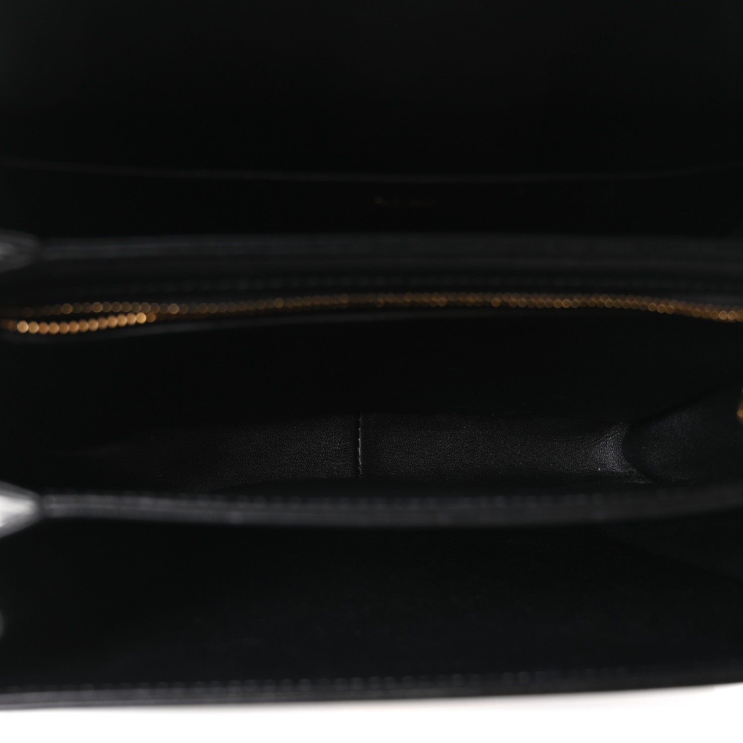 Celine Shiny Calfskin Medium Triomphe Black 5 of 10