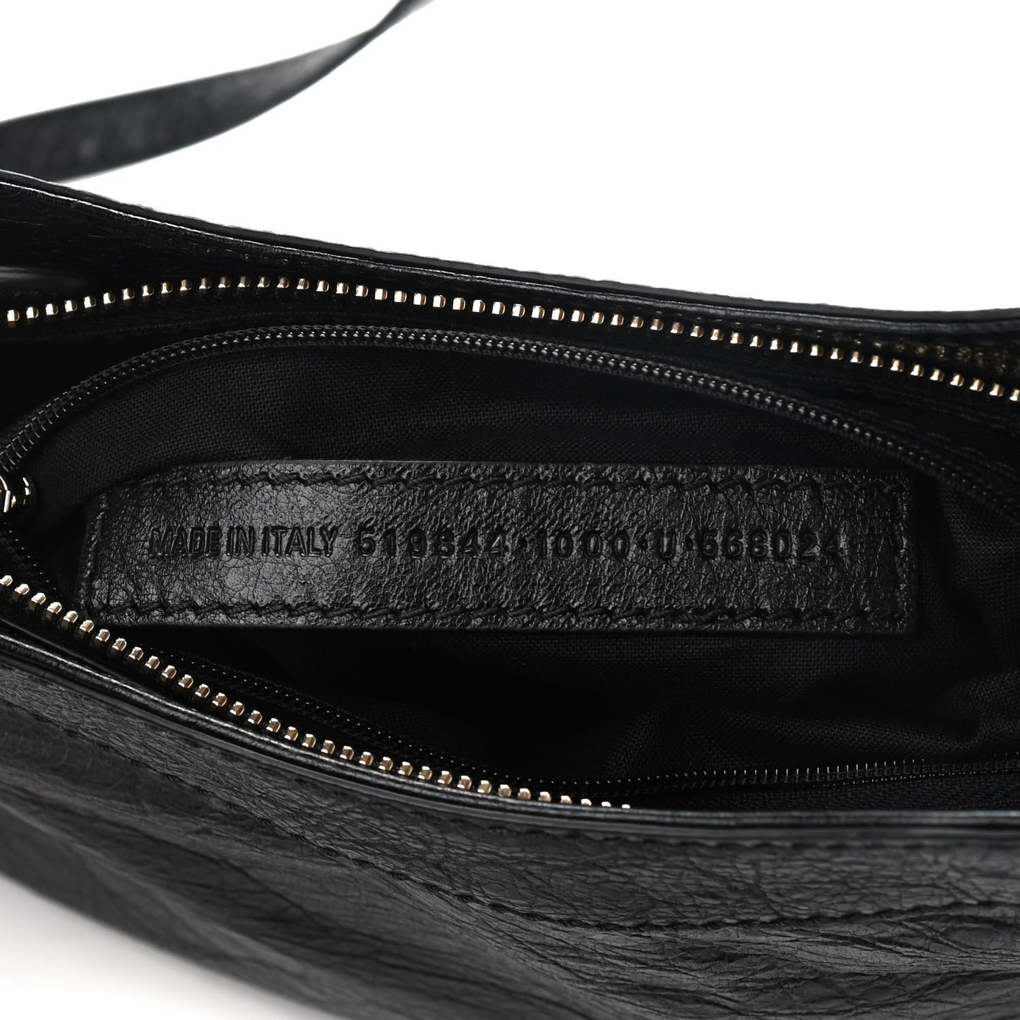Agneau Giant 12 Gold Hardware Hip Black