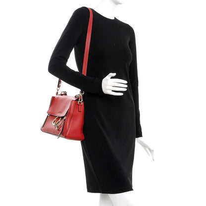 Chloe Calfskin Small Faye Day Shoulder Bag Dahlia Red 2 of 8