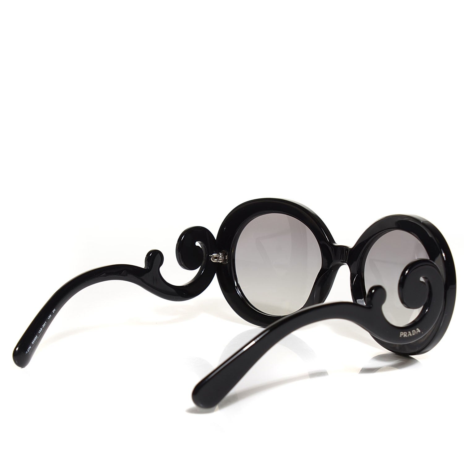 Prada Baroque Sunglasses SPR 27N Black 2 of 6