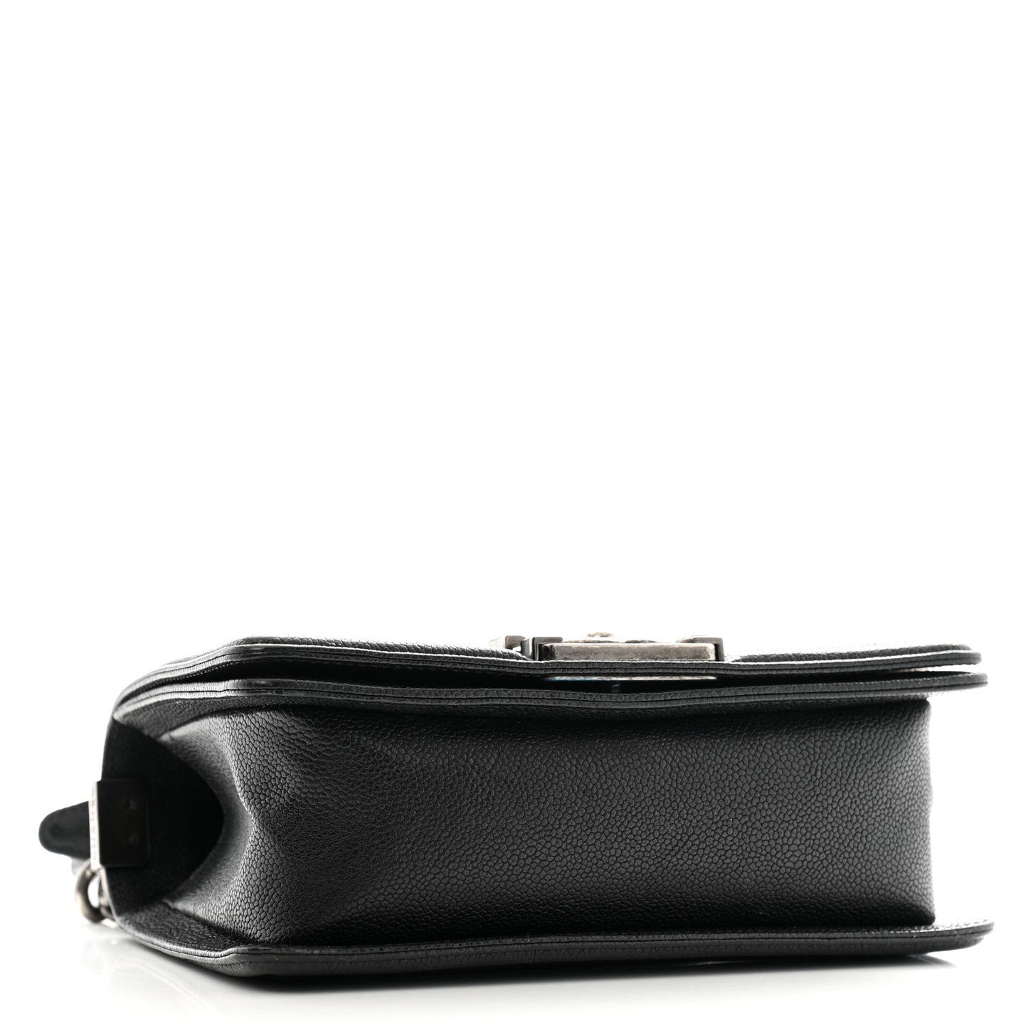 Caviar Quilted Small Boy Flap Black
