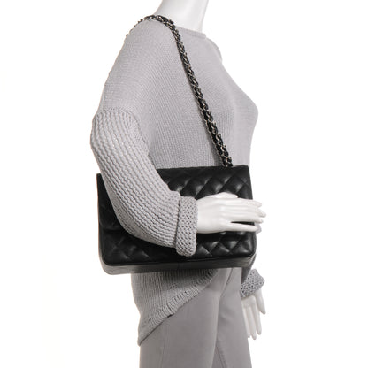 Chanel Caviar Quilted Jumbo Double Flap Black 2 of 8