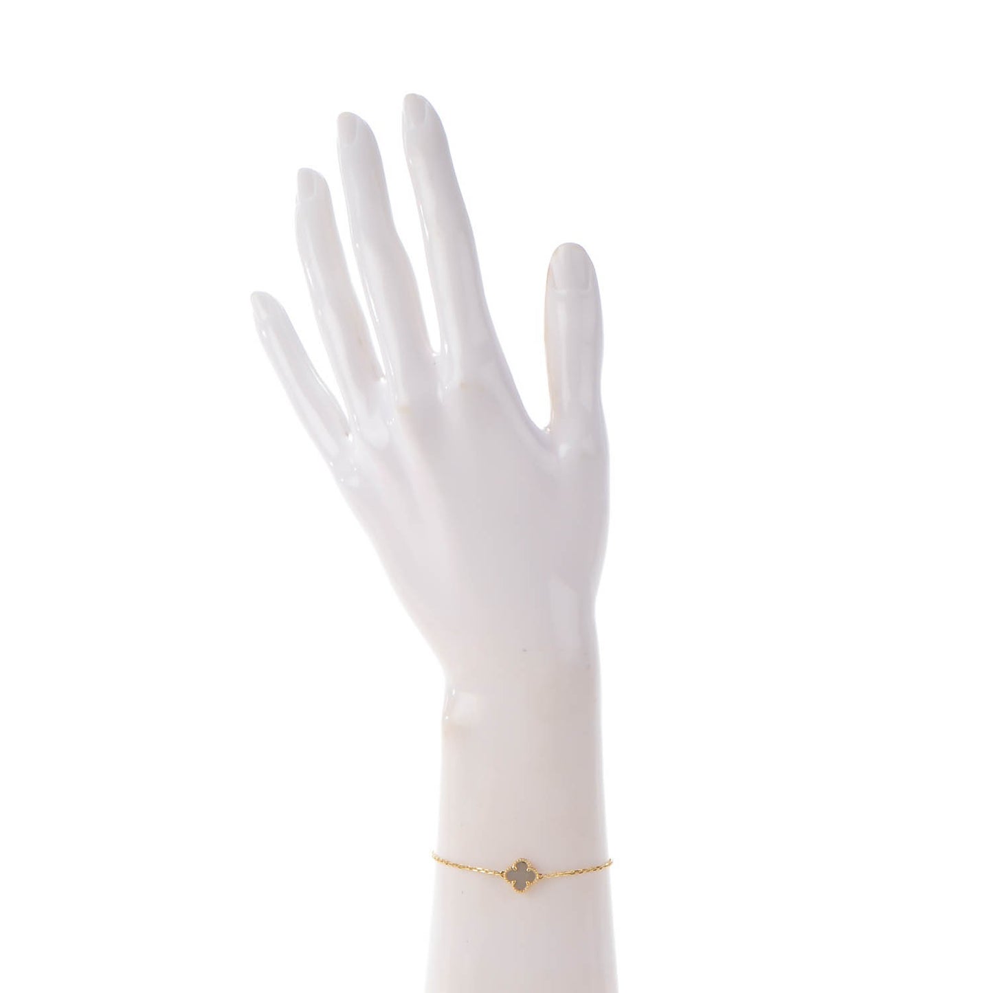 18K Yellow Gold Mother of Pearl Sweet Alhambra Bracelet