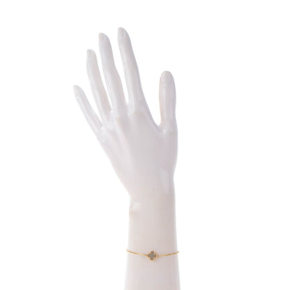 Van Cleef & Arpels 18K Yellow Gold Mother of Pearl Sweet Alhambra Bracelet 2 of 7