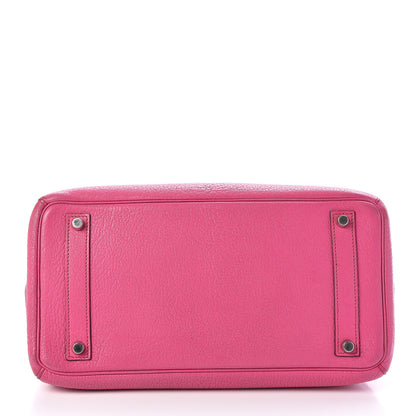 Hermes Chevre de Coromandel HAC Birkin 32 Fuchsia 6 of 19