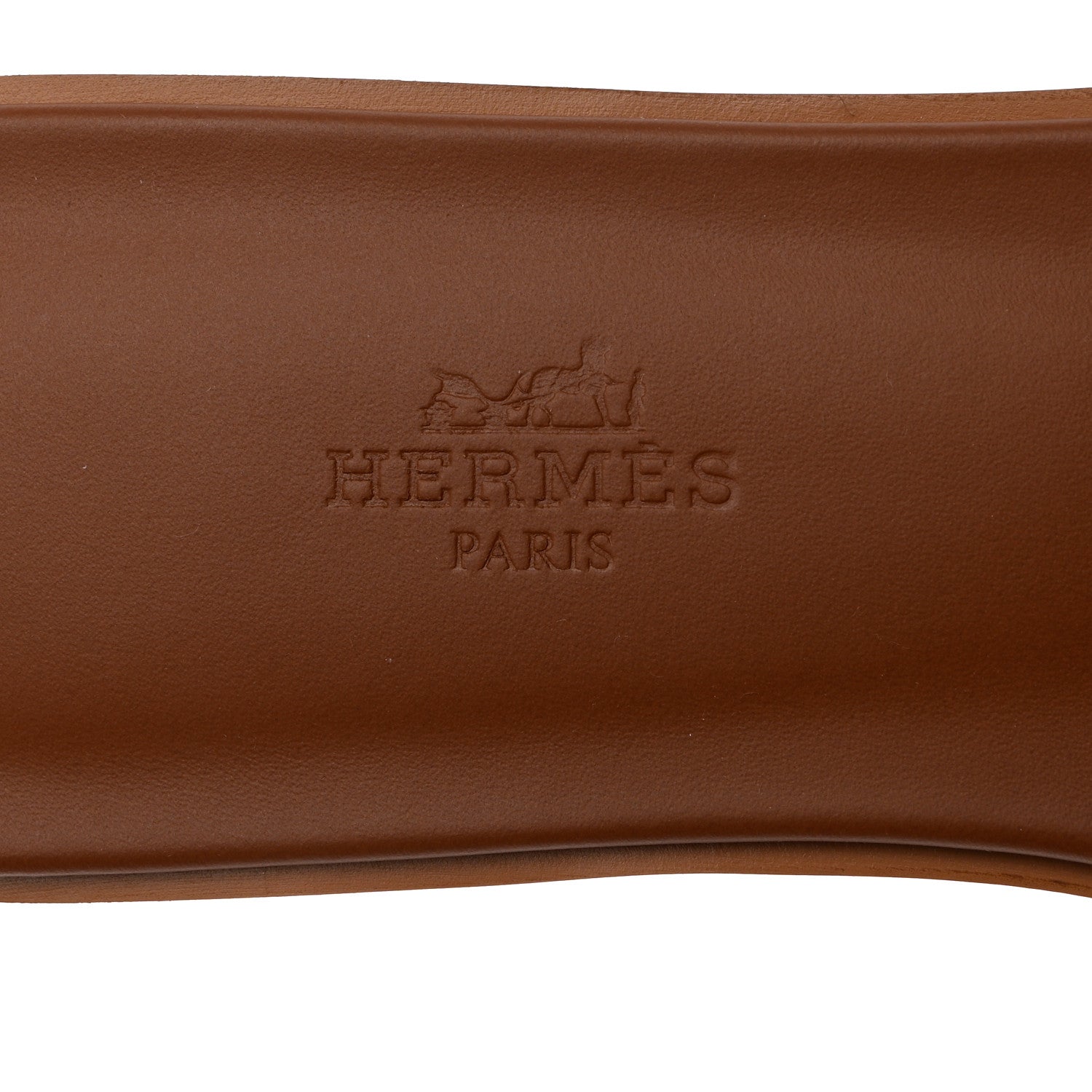 Hermes Box Calfskin Oran Sandals 37 Gold 7 of 9