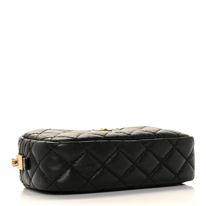 Chanel Aged Calfskin Quilted Mini Reissue Camera Case Black 4 of 9