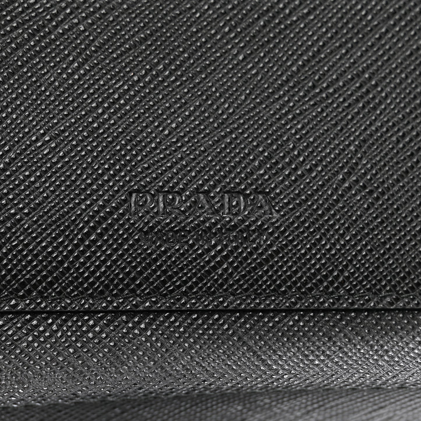 Saffiano Metal Card Holder Compact Wallet Black