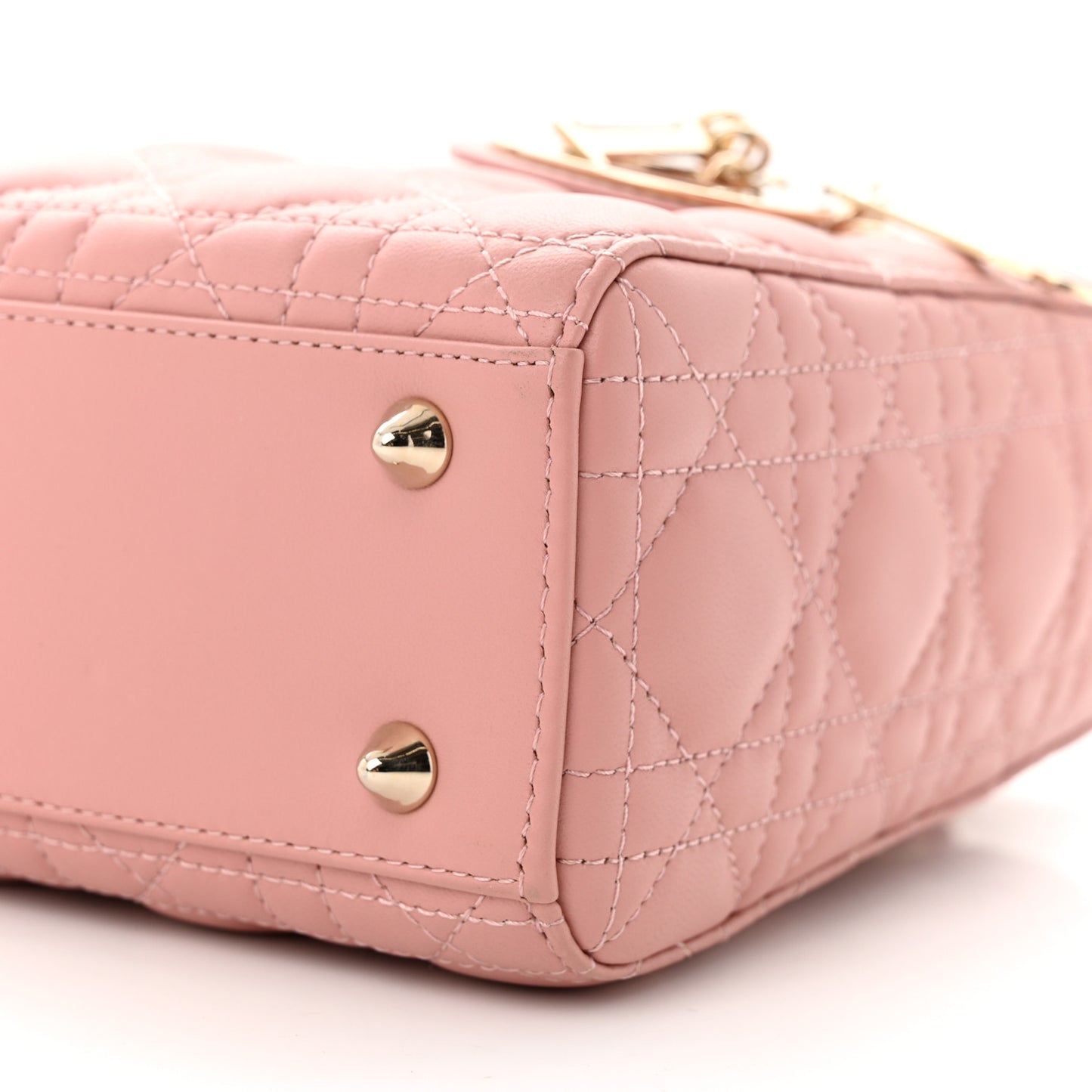 Lambskin Cannage Small My ABCDior Lady Dior Antique Pink