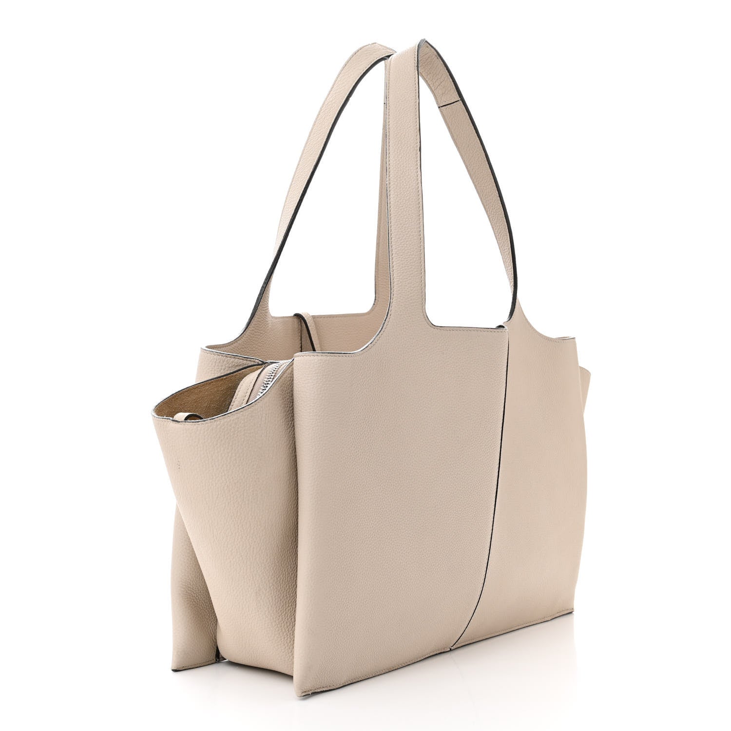 Celine Baby Grained Calfskin Medium Tri-Fold Bag Powder 3 of 22