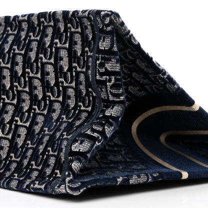 Christian Dior Oblique Velvet Medium Book Tote Blue Multicolor 10 of 11