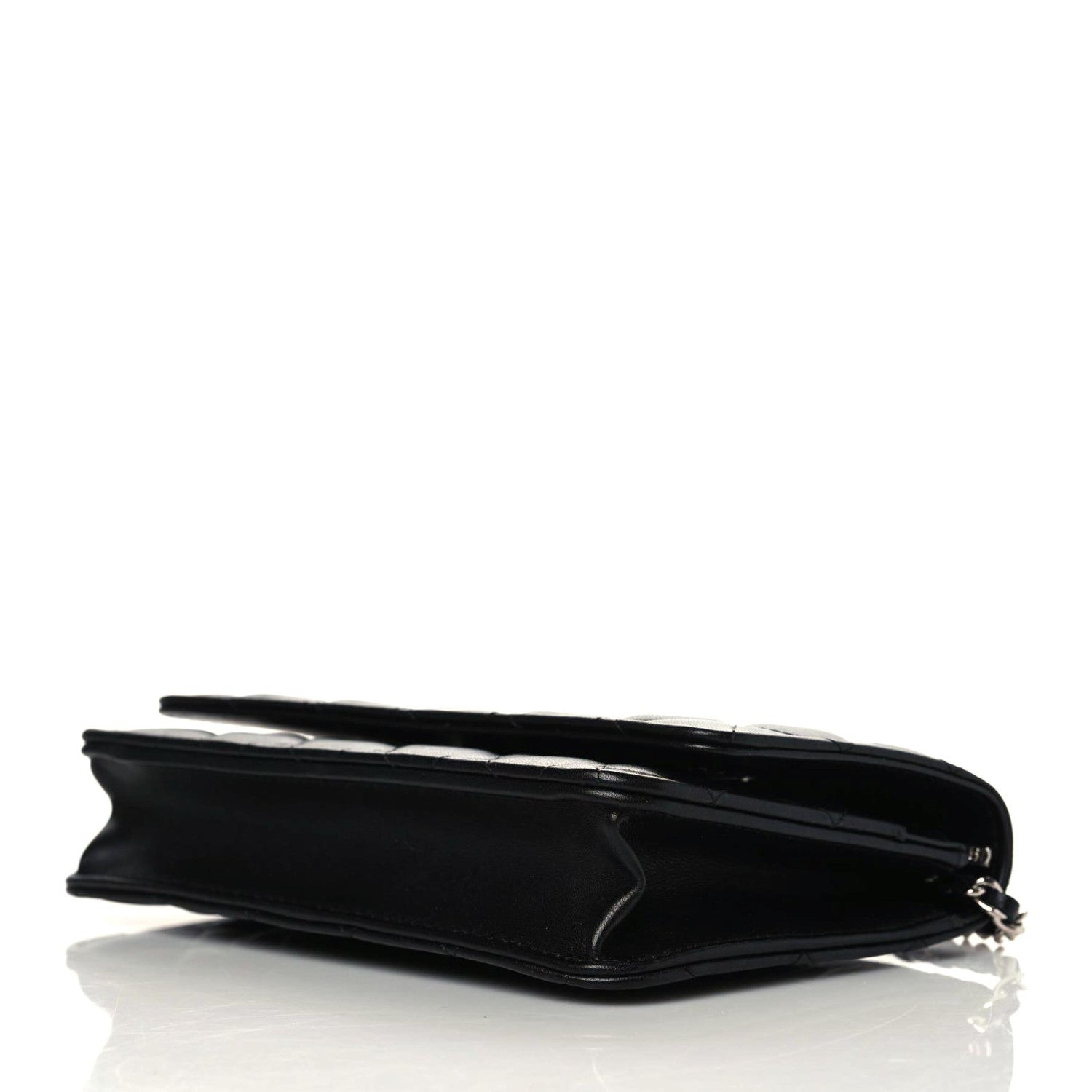 Chanel Lambskin Quilted Wallet On Chain WOC Black 6 of 12