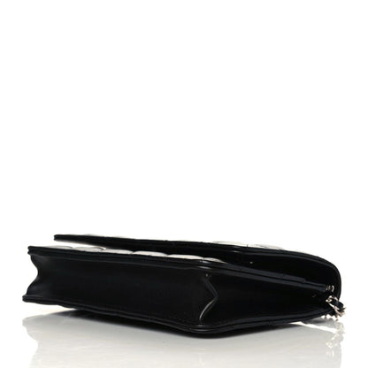Chanel Lambskin Quilted Wallet On Chain WOC Black 6 of 12